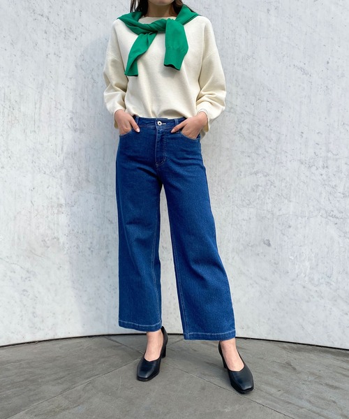 Petit Honfleur(プチオンフルール)の「ミラノリブニットプルオーバー(Tシャツ/カットソー・レディース・アイボリー/グリーン/ネイビー・L/M)」の18枚目の写真