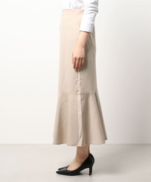 ehka sopo（エヘカソポ）の「切替マーメイドスカート（スカート・レディース・ブラック/ベージュ/サックスブルー・ﾌﾘ-）」の4枚目の写真