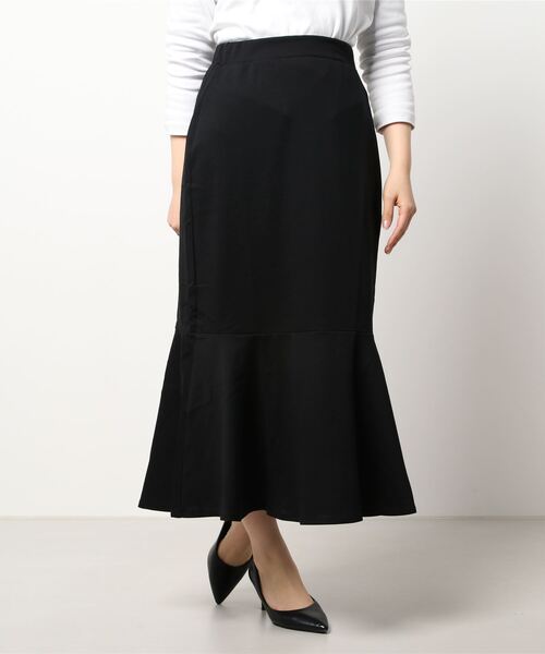 ehka sopo（エヘカソポ）の「切替マーメイドスカート（スカート・レディース・ブラック/ベージュ/サックスブルー・ﾌﾘ-）」の6枚目の写真