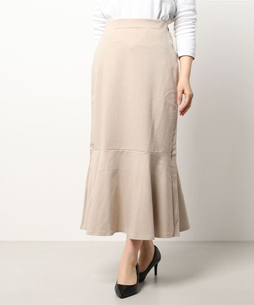 ehka sopo（エヘカソポ）の「切替マーメイドスカート（スカート・レディース・ブラック/ベージュ/サックスブルー・ﾌﾘ-）」の7枚目の写真