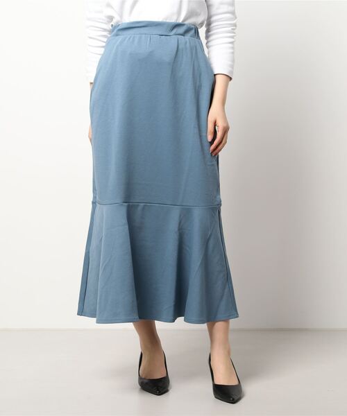 ehka sopo（エヘカソポ）の「切替マーメイドスカート（スカート・レディース・ブラック/ベージュ/サックスブルー・ﾌﾘ-）」の8枚目の写真