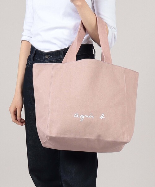agnes b.（アニエスベー）の「WEB限定 ロゴトートバック GO03-01（トートバッグ・レディース・ピンク・FREE）」の5枚目の写真