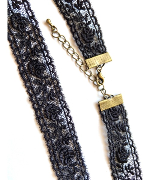 tone（トーン）の「【MUURABBTI】薔薇のレースチョーカー(MA)（チョーカー・レディース・その他/シルバー/ゴールド・FREE）」の5枚目の写真