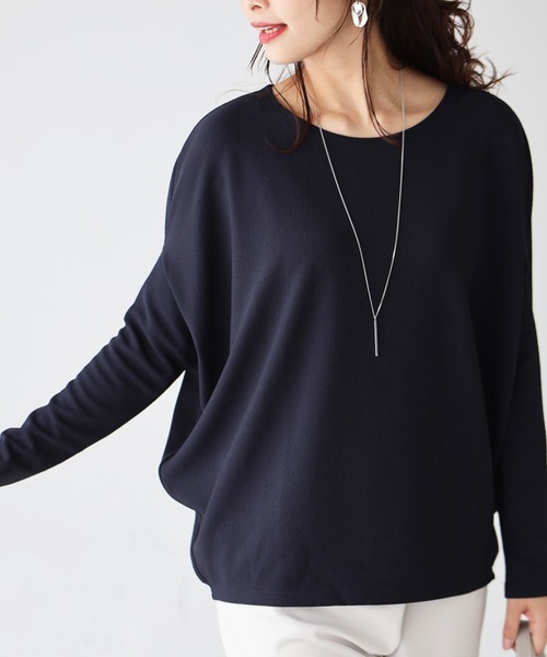 Ehre style(エーレスタイル)の「究極の着痩せ 落ち感ドルマントップス(Tシャツ/カットソー・レディース・ホワイト/ブラック/グレー/カーキ/ネイビー系/ブラウン/チャコールグレー/ホワイト系その他・FREE)」の11枚目の写真