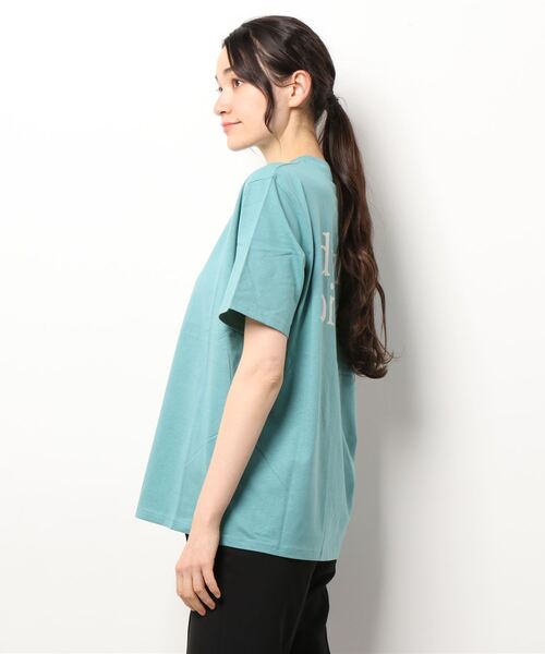 SPIRALGIRL（スパイラルガール）の「バックロゴTシャツ（Tシャツ/カットソー・レディース・グリーン/オフホワイト/ブラック・FREE）」の16枚目の写真