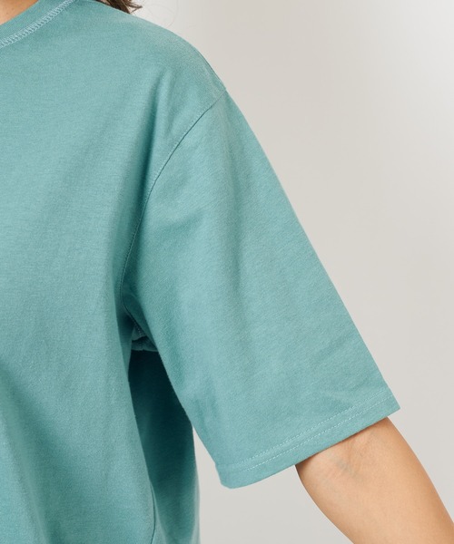 SPIRALGIRL（スパイラルガール）の「バックロゴTシャツ（Tシャツ/カットソー・レディース・グリーン/オフホワイト/ブラック・FREE）」の9枚目の写真