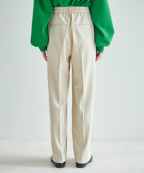 vis-`a-vis（ビサビ）の「【WEB限定】【選べるカラー!コスパ最強パンツ】セミワイドパンツ【洗濯機可】（スラックス・レディース・イエロー/ブラック/グリーン/サックスブルー/ピンク/キナリ・S/L/M/SS）」の18枚目の写真