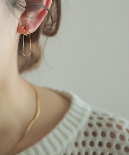 rapiecage（ラピエサージュ）の「モルビドイヤリング（イヤリング・レディース・シルバー/ゴールド・FREE）」の4枚目の写真