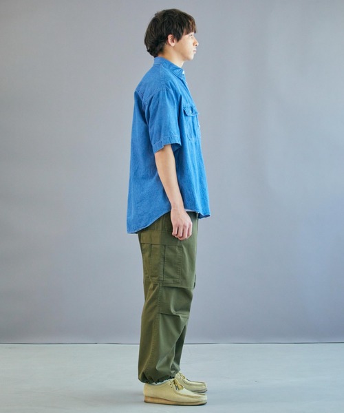 WEGO（ウィゴー）の「WEGO/デニムBIG半袖シャツ（シャツ/ブラウス・メンズ・ライトインディゴブルー・LARGE/MEDIUM/SMALL）」の13枚目の写真