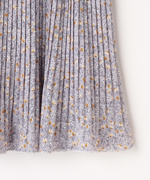 LOVETOXIC（ラブトキシック）の「花柄プリーツスカパン（スカート・キッズ・ラベンダー/オフホワイト・M/S/L/SS）」の6枚目の写真