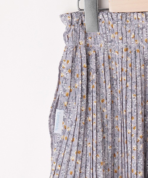 LOVETOXIC（ラブトキシック）の「花柄プリーツスカパン（スカート・キッズ・ラベンダー/オフホワイト・M/S/L/SS）」の7枚目の写真