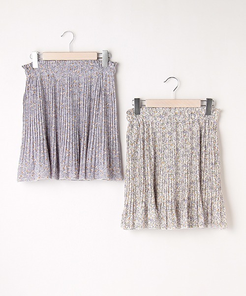 LOVETOXIC（ラブトキシック）の「花柄プリーツスカパン（スカート・キッズ・ラベンダー/オフホワイト・M/S/L/SS）」の10枚目の写真