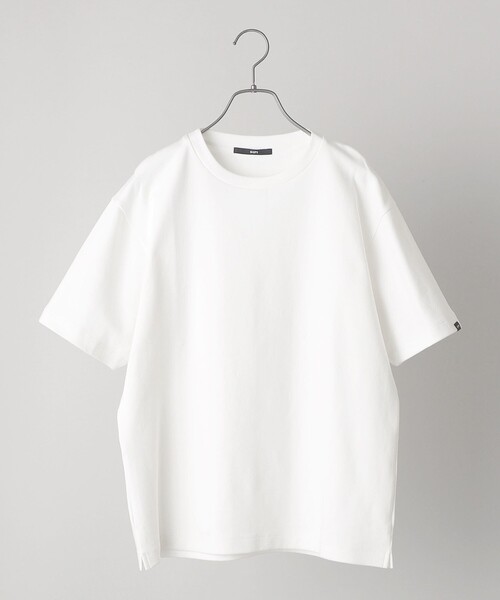 SHIPS(シップス)の「SHIPS: ミラノリブ クルーネック プルオーバー Tシャツ 22SS(Tシャツ/カットソー・メンズ・ホワイト/ライトグレー/ブラック/ホワイト系その他/ダークブルー/オフホワイト/グリーン/ライトブルー/ピンク/ワイン/ライトホワイト・SMALL/MEDIUM/LARGE/X-LARGE)」の3枚目の写真