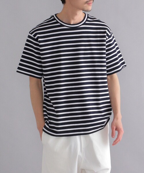 SHIPS(シップス)の「SHIPS: ミラノリブ クルーネック プルオーバー Tシャツ 22SS(Tシャツ/カットソー・メンズ・ホワイト/ライトグレー/ブラック/ホワイト系その他/ダークブルー/オフホワイト/グリーン/ライトブルー/ピンク/ワイン/ライトホワイト・SMALL/MEDIUM/LARGE/X-LARGE)」の1枚目の写真