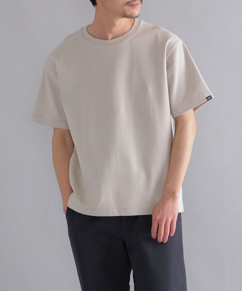 SHIPS(シップス)の「SHIPS: ミラノリブ クルーネック プルオーバー Tシャツ 22SS(Tシャツ/カットソー・メンズ・ホワイト/ライトグレー/ブラック/ホワイト系その他/ダークブルー/オフホワイト/グリーン/ライトブルー/ピンク/ワイン/ライトホワイト・SMALL/MEDIUM/LARGE/X-LARGE)」の7枚目の写真