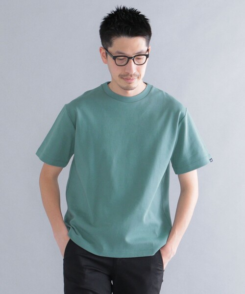 SHIPS(シップス)の「SHIPS: ミラノリブ クルーネック プルオーバー Tシャツ 22SS(Tシャツ/カットソー・メンズ・ホワイト/ライトグレー/ブラック/ホワイト系その他/ダークブルー/オフホワイト/グリーン/ライトブルー/ピンク/ワイン/ライトホワイト・SMALL/MEDIUM/LARGE/X-LARGE)」の9枚目の写真