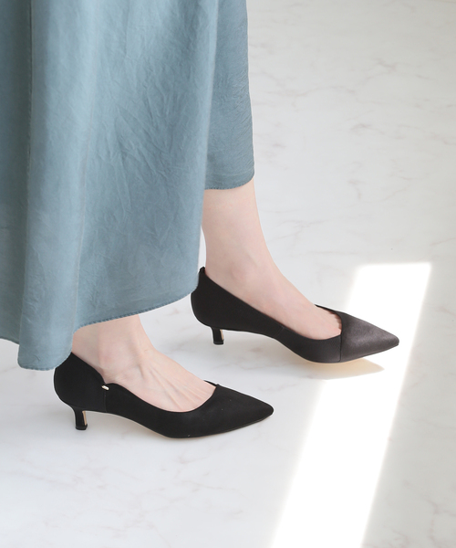 LE TALON 4.5センチ　オブリークキリカエパンプス　ブラック 4.5cmオブリークキリカエパンプス（パンプス）｜LE TALON（ル