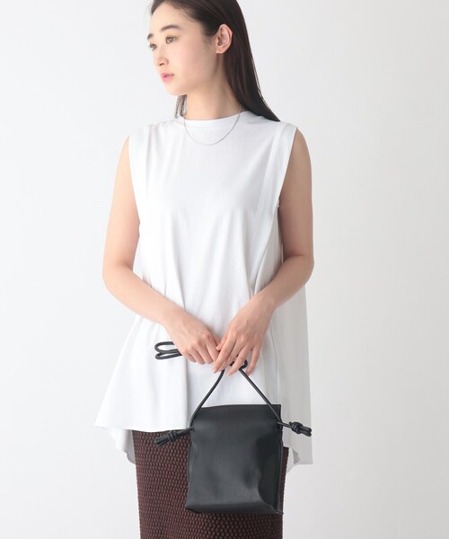 OPAQUE.CLIP（オペークドットクリップ）の「◆ソフトフェイクレザードロストミニショルダー（ショルダーバッグ・レディース・ブラック/ブルー/ボルドー/ライトベージュ/ホワイト系3/ベージュ系その他4/ブラック系1・00）」の4枚目の写真