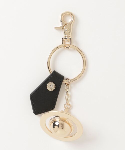 Vivienne Westwood(ヴィヴィアンウエストウッド)の「【Vivienne Westwood】DEBBIE 3D ORB LIGHT GOLD(キーホルダー・レディース・ブラック・FREE)」の1枚目の写真