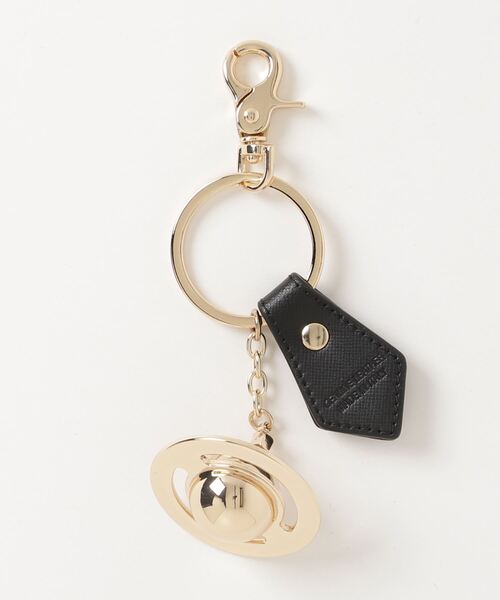 Vivienne Westwood(ヴィヴィアンウエストウッド)の「【Vivienne Westwood】DEBBIE 3D ORB LIGHT GOLD(キーホルダー・レディース・ブラック・FREE)」の2枚目の写真