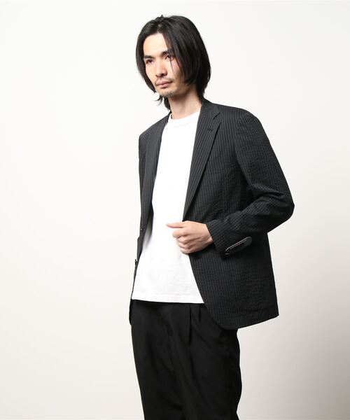 アレキサンダージュリアンメンズ Alexander Julian Men クールマックス Cool Max サッカー セットアップ 2ボタンジャケット グレー セットアップパンツございます セットアップ Alexander Julian アレキサンダージュリアン のファッション通販 Zozotown