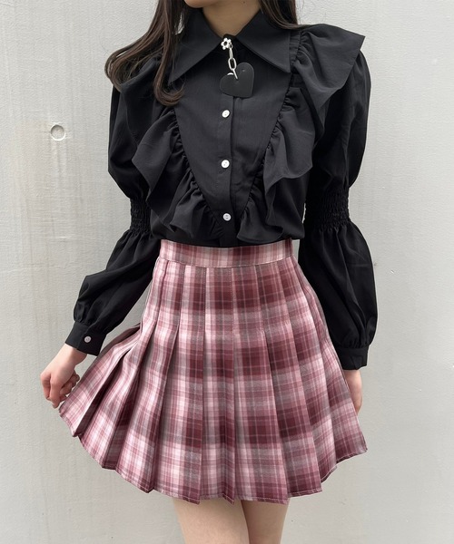 Crea titty&Co. PETIT（クレアティティーアンドコープチ）の「【Crea titty&Co.PETIT】ギャザースリーブブラウス（シャツ/ブラウス・レディース・ホワイト/ブラック・FREE）」の17枚目の写真