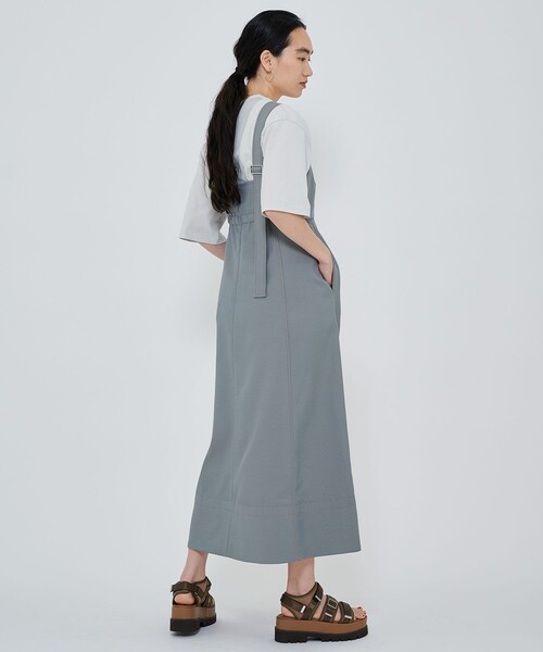 CITY TOKYO（シティトウキョウ）の「カラーステッチキャミワンピ（ワンピース・レディース・ベージュ/グレー・FREE）」の8枚目の写真