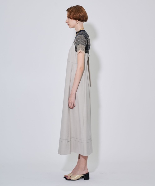 CITY TOKYO（シティトウキョウ）の「カラーステッチキャミワンピ（ワンピース・レディース・ベージュ/グレー・FREE）」の20枚目の写真