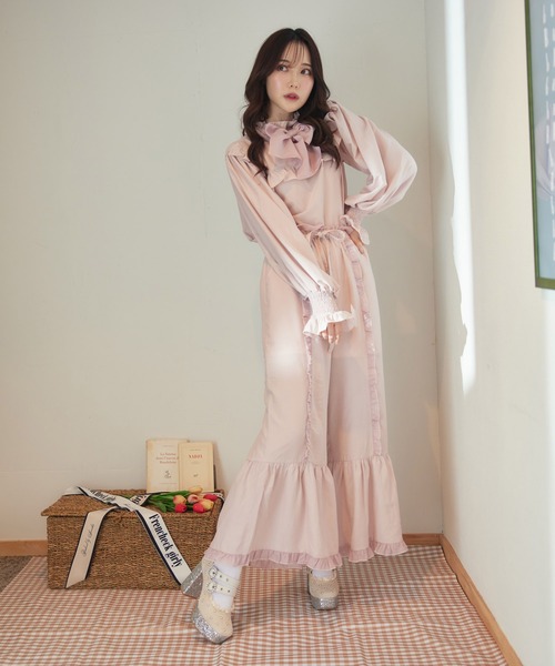 Swankiss（スワンキス）の「HN chiffon frill LP/T（その他パンツ・レディース・ブラック/ホワイト/ピンク・FREE）」の3枚目の写真