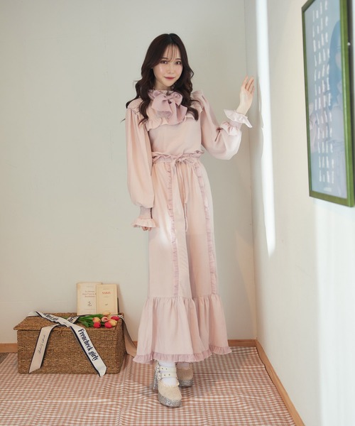 Swankiss（スワンキス）の「HN chiffon frill LP/T（その他パンツ・レディース・ブラック/ホワイト/ピンク・FREE）」の5枚目の写真