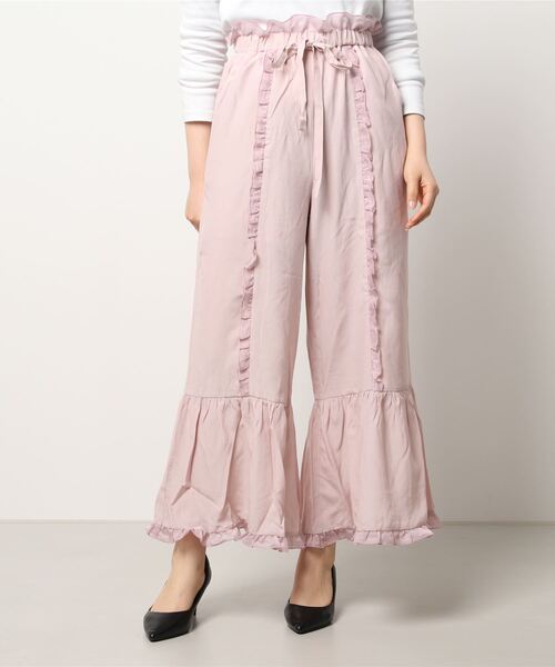 Swankiss（スワンキス）の「HN chiffon frill LP/T（その他パンツ・レディース・ブラック/ホワイト/ピンク・FREE）」の6枚目の写真