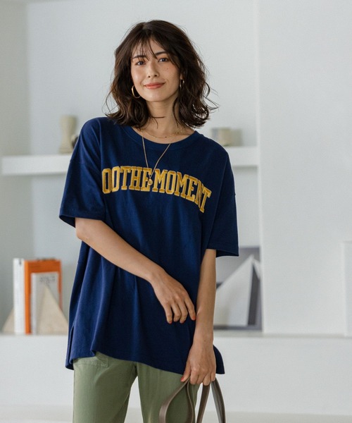 BAYFLOW（ベイフロー）の「アソートロゴBIGT（Tシャツ/カットソー・レディース・オフホワイト/ネイビー/ブラック・FREE）」の6枚目の写真