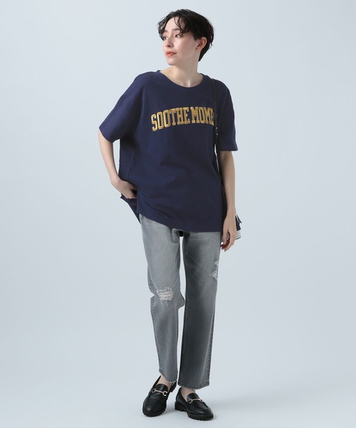 BAYFLOW（ベイフロー）の「アソートロゴBIGT（Tシャツ/カットソー・レディース・オフホワイト/ネイビー/ブラック・FREE）」の12枚目の写真