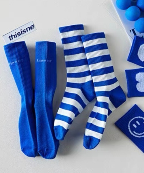 .KOM（ドットコム）の「『.KOM/ドットケーオーエム』デザインプリントブルーソックス【Y】【CN】（ソックス/靴下・メンズ・A/B/C/D/E・FREE）」の10枚目の写真