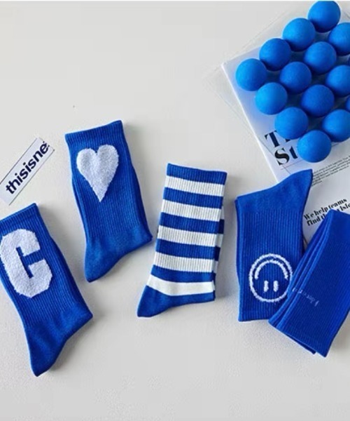 .KOM（ドットコム）の「『.KOM/ドットケーオーエム』デザインプリントブルーソックス【Y】【CN】（ソックス/靴下・メンズ・A/B/C/D/E・FREE）」の9枚目の写真