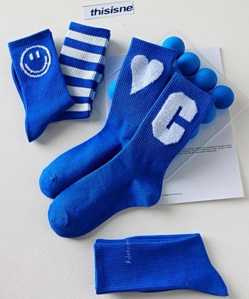.KOM（ドットコム）の「『.KOM/ドットケーオーエム』デザインプリントブルーソックス【Y】【CN】（ソックス/靴下・メンズ・A/B/C/D/E・FREE）」の7枚目の写真
