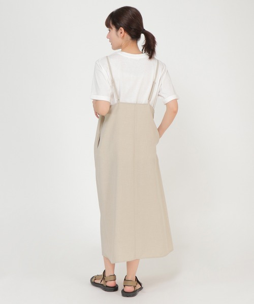 ikka（イッカ）の「【Sサイズ WEB限定】カットブラウスキャミワンピアンサンブル（ワンピース・レディース・ブラック/ベージュ/グリーン・S/M/L）」の16枚目の写真