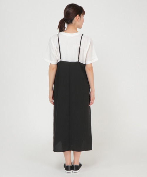 ikka（イッカ）の「【Sサイズ WEB限定】カットブラウスキャミワンピアンサンブル（ワンピース・レディース・ブラック/ベージュ/グリーン・S/M/L）」の9枚目の写真