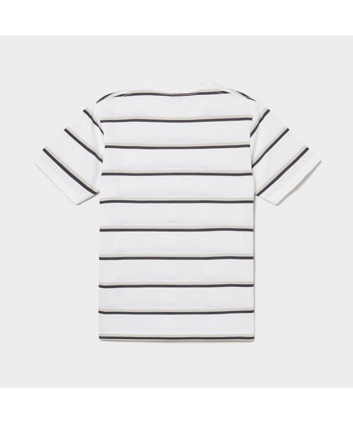 AIGLE(エーグル)の「MIJ マルチボーダー ポケット 半袖Tシャツ(Tシャツ/カットソー・メンズ・ホワイト/ライトブルー/ダークネイビー・M/S/L/LL)」の11枚目の写真