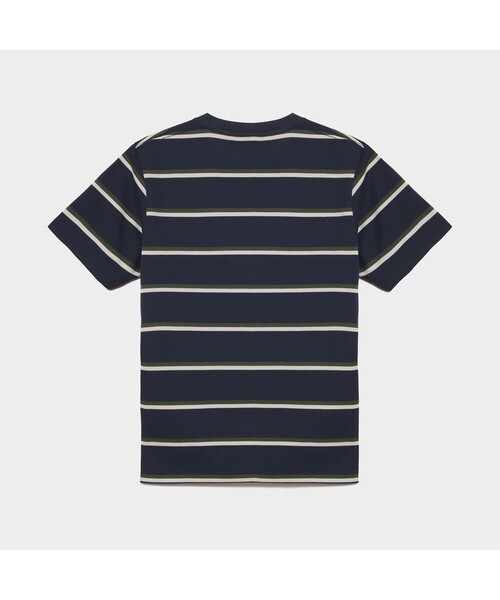AIGLE(エーグル)の「MIJ マルチボーダー ポケット 半袖Tシャツ(Tシャツ/カットソー・メンズ・ホワイト/ライトブルー/ダークネイビー・M/S/L/LL)」の16枚目の写真