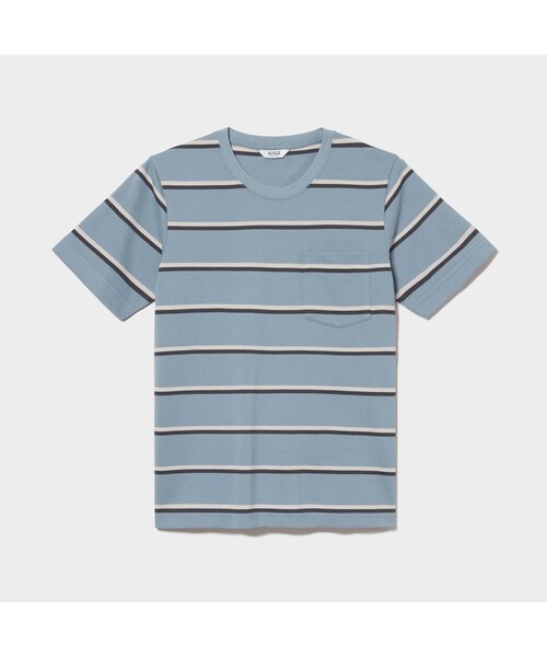 AIGLE(エーグル)の「MIJ マルチボーダー ポケット 半袖Tシャツ(Tシャツ/カットソー・メンズ・ホワイト/ライトブルー/ダークネイビー・M/S/L/LL)」の20枚目の写真