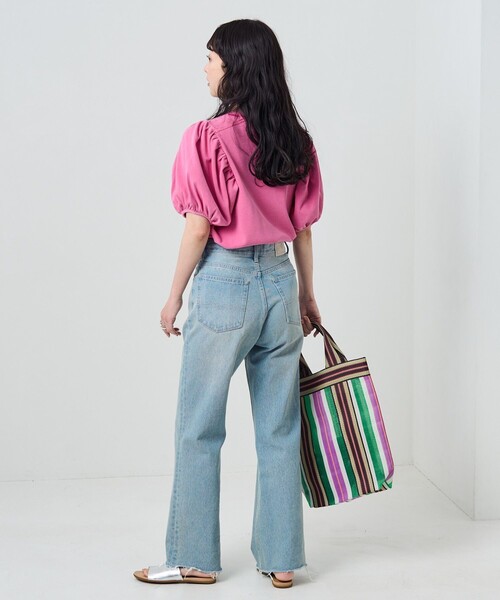 FREAK'S STORE(フリークスストア)の「ピグメントパフスリーブ半袖Tシャツ(Tシャツ/カットソー・レディース・ブラック/ピンク/オレンジ/グリーン・フリ-)」の11枚目の写真