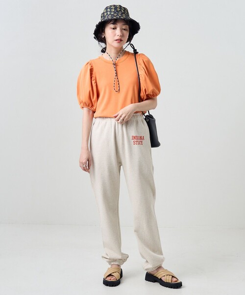 FREAK'S STORE(フリークスストア)の「ピグメントパフスリーブ半袖Tシャツ(Tシャツ/カットソー・レディース・ブラック/ピンク/オレンジ/グリーン・フリ-)」の22枚目の写真