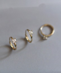 HALEY PESCA | Geel/Silver925 バタフライミニフープピアス(ピアス（両耳用）)