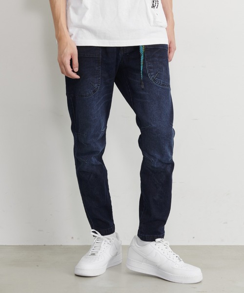 GERRY（ジェリー）の「GERRY/ジェリー ストレッチデニム ストレッチチノ キャンプ テーパード クライミングパンツ/UVカット（デニムパンツ・メンズ・ベージュ/ブラック/ブルー/カーキ/サックスブルー/オフホワイト/ベージュ系その他/ネイビー・M/L/LL）」の6枚目の写真