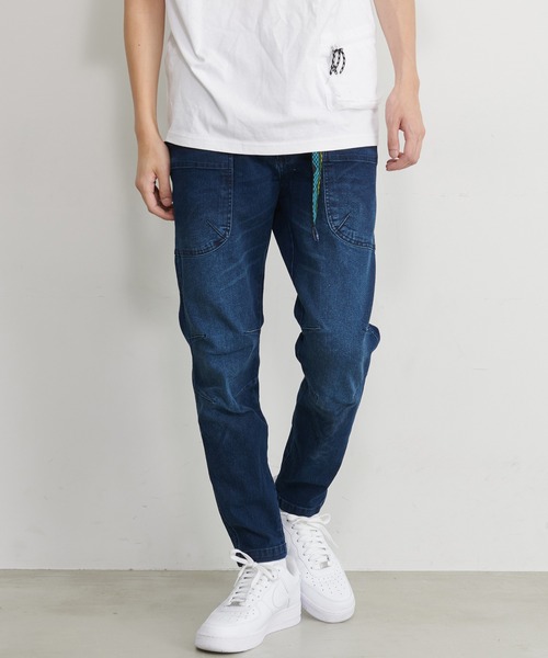 GERRY（ジェリー）の「GERRY/ジェリー ストレッチデニム ストレッチチノ キャンプ テーパード クライミングパンツ/UVカット（デニムパンツ・メンズ・ベージュ/ブラック/ブルー/カーキ/サックスブルー/オフホワイト/ベージュ系その他/ネイビー・M/L/LL）」の8枚目の写真