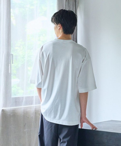 UNITED TOKYO（ユナイテッドトウキョウ）の「テクノラマリラックスフィットクルーネックTシャツ（Tシャツ/カットソー・メンズ・グリーン/ホワイト/ブラック/グレー/ブルー/ネイビー/グレイッシュブルー/パープル/ミント・3/1/2/4）」の21枚目の写真