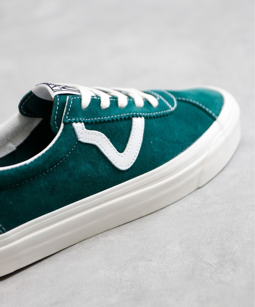 And A（アンドエー）の「VANS ヴァンズ / STYLE 73 DX スタイル ローカット スエード レザースニーカー / VN0A7Q5A4QU_DRK_KHK（スニーカー・レディース・グリーン/パープル/ベージュ・23.0cm/24.5cm/24.0cm/23.5cm）」の14枚目の写真