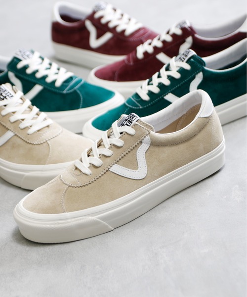And A（アンドエー）の「VANS ヴァンズ / STYLE 73 DX スタイル ローカット スエード レザースニーカー / VN0A7Q5A4QU_DRK_KHK（スニーカー・レディース・グリーン/パープル/ベージュ・23.0cm/24.5cm/24.0cm/23.5cm）」の18枚目の写真
