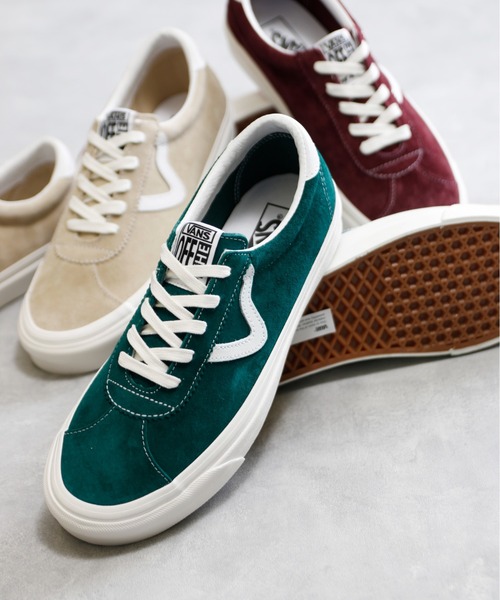 And A（アンドエー）の「VANS ヴァンズ / STYLE 73 DX スタイル ローカット スエード レザースニーカー / VN0A7Q5A4QU_DRK_KHK（スニーカー・レディース・グリーン/パープル/ベージュ・23.0cm/24.5cm/24.0cm/23.5cm）」の5枚目の写真